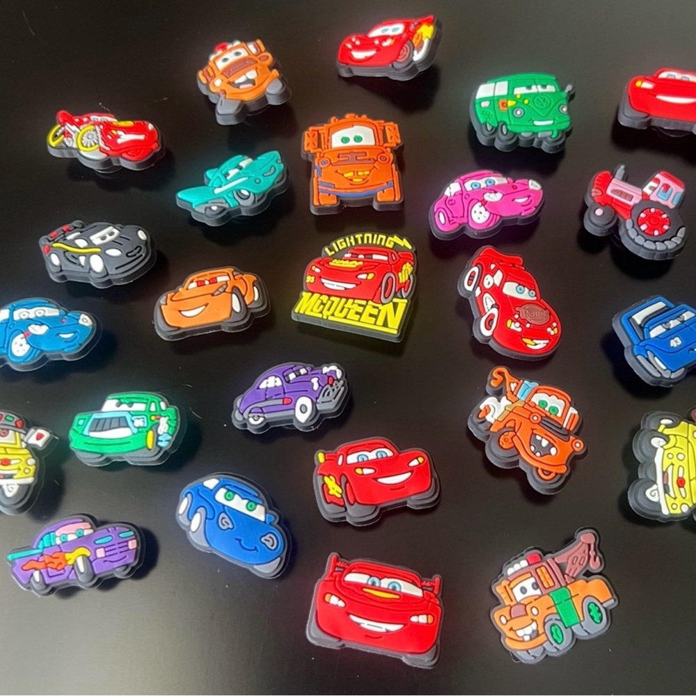 Disney Colorful Cars Character Croc charms